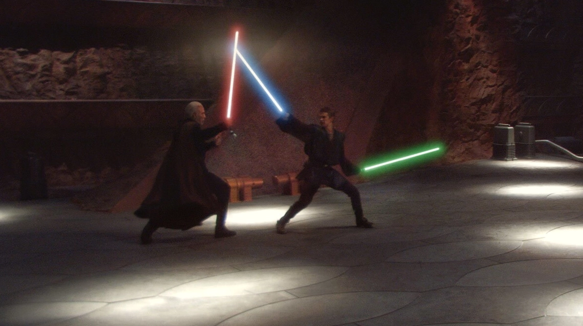 Anakin Skywalker đấu tay đôi với Count Dooku