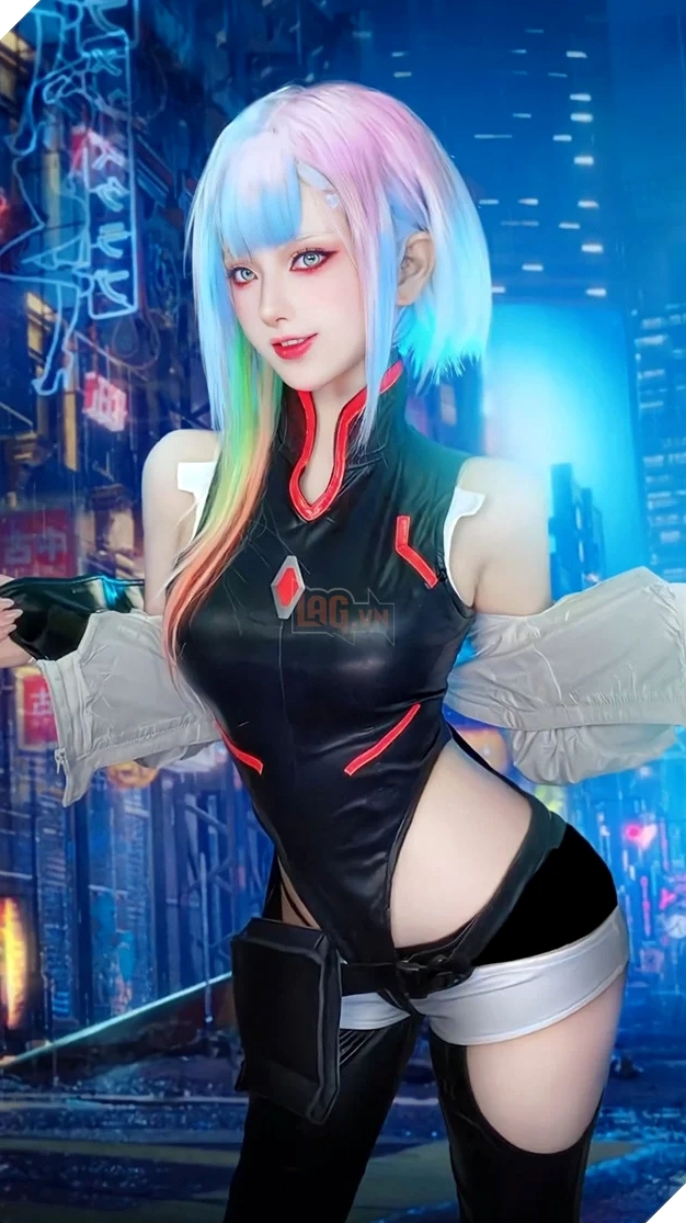 Fan phát sốt với loạt ảnh cosplay Lucy Cyberpunk Edgerunners cực xinh