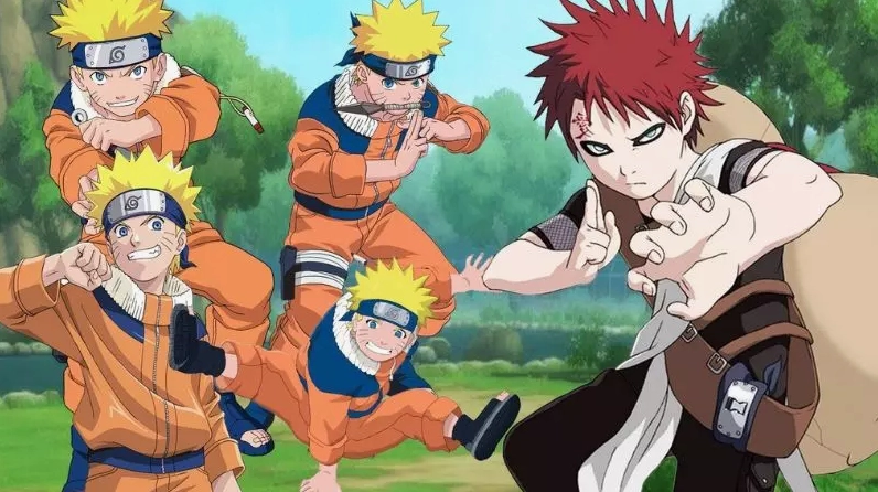 Gaara đấu với Naruto