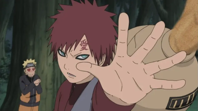 Gaara trở lại bản chất hiền lành, biết bảo vệ bạn bè