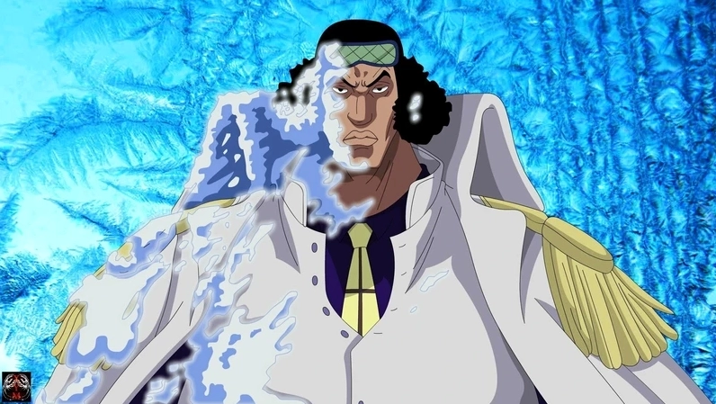 Aokiji là Ai? Giải Mã Bí Ẩn Cựu Đô Đốc Băng Giá Mạnh Nhất One Piece Hình ảnh quen thuộc của aokiji bicycle khi di chuyển trên biển băng