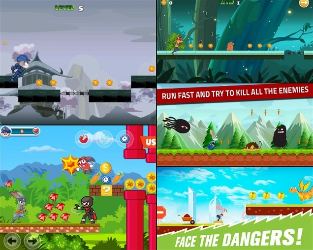 Loạt game chạy màn hình ngang được ăn theo các nhân vật đáng yêu của Zootopia
