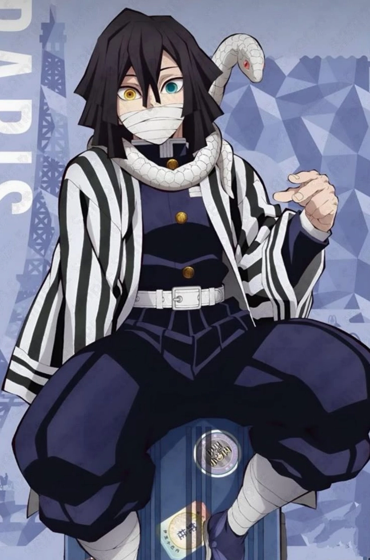 Obanai Iguro là Ai? Giải Mã Bí Ẩn Xà Trụ Lạnh Lùng của Kimetsu no Yaiba Obanai Iguro kiếm sĩ bí ẩn với ánh mắt sắc lạnh