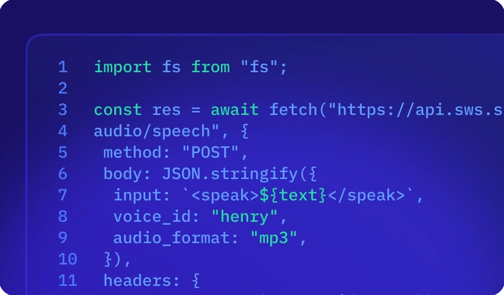 Speechify for Developers