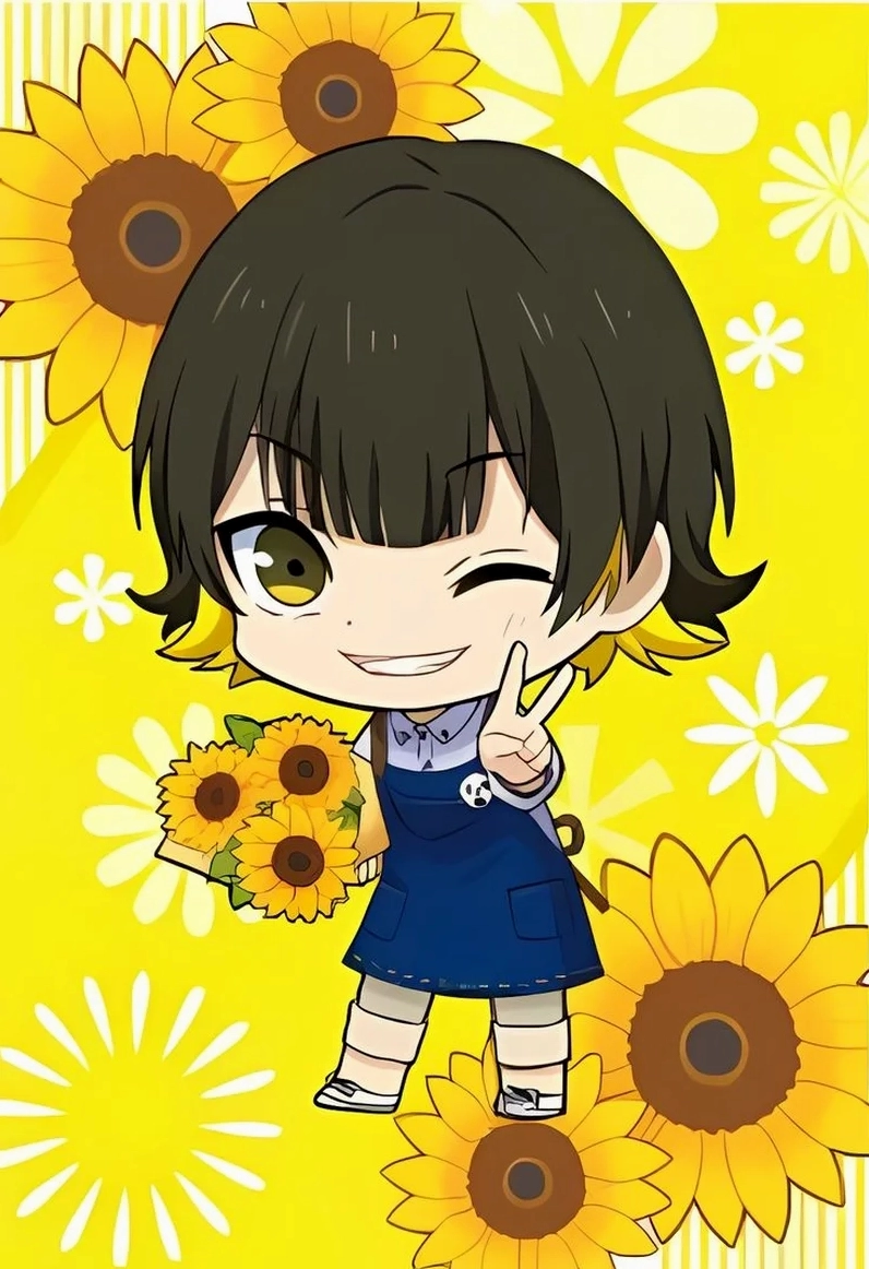 Thêm màu sắc cho thư viện với bachira chibi blue lock