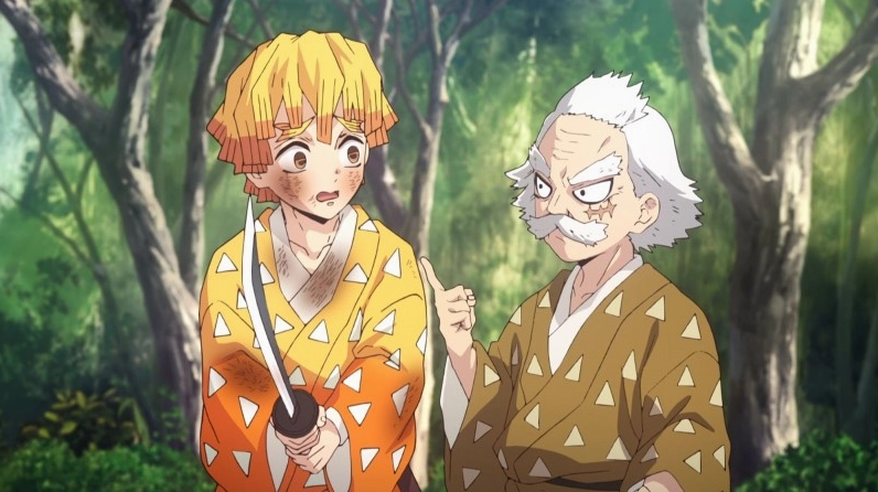 Zenitsu Agatsuma trong anime Kimetsu no Yaiba
