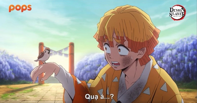Zenitsu cùng đồng đội trong Demon Slayer